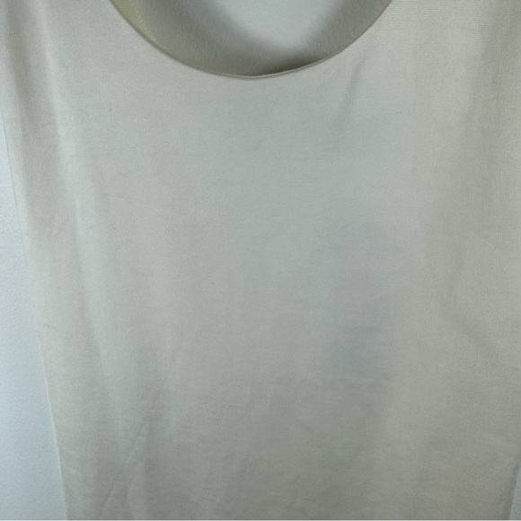Alice + Olivia James Scoop Neck Body-Con Tank Dress Size 8 Off White NEW - Picture 3 of 12